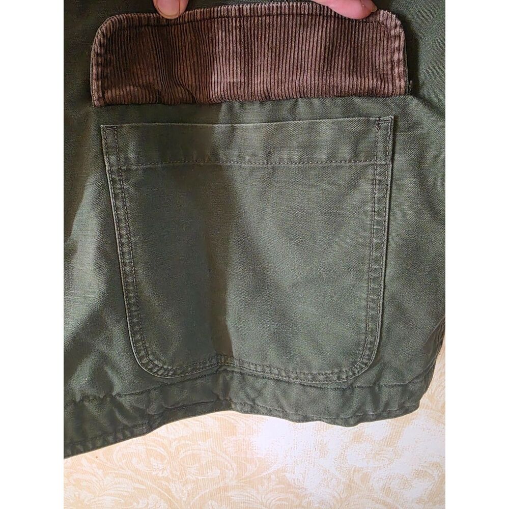 Vintage LL Bean Barn Coat Women's XL Petite Quilt Lined Chore Jacket 0WY29 - Picture 6 of 6